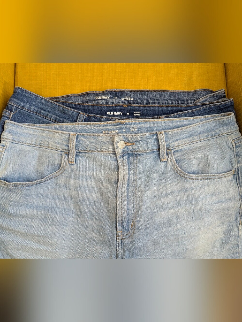 Set Of 3 Size 16 Old Navy Mid-Rise Boyfriend And Wow Jean Shorts